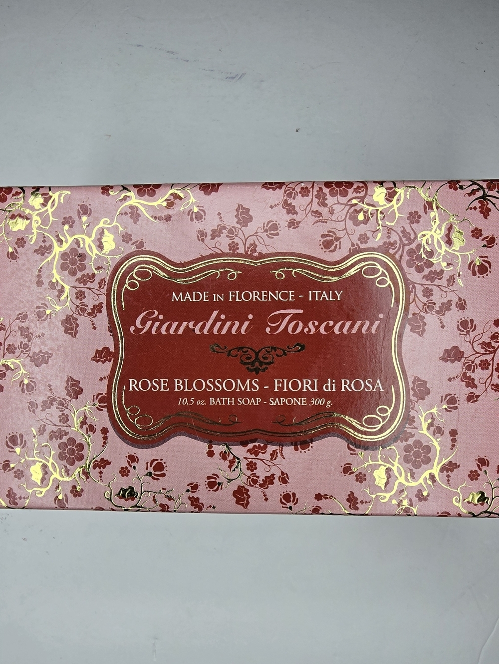 Giardini Toscani Rose Blossoms Bath Soap 10.5 oz Made in Florence Italy Fiori di